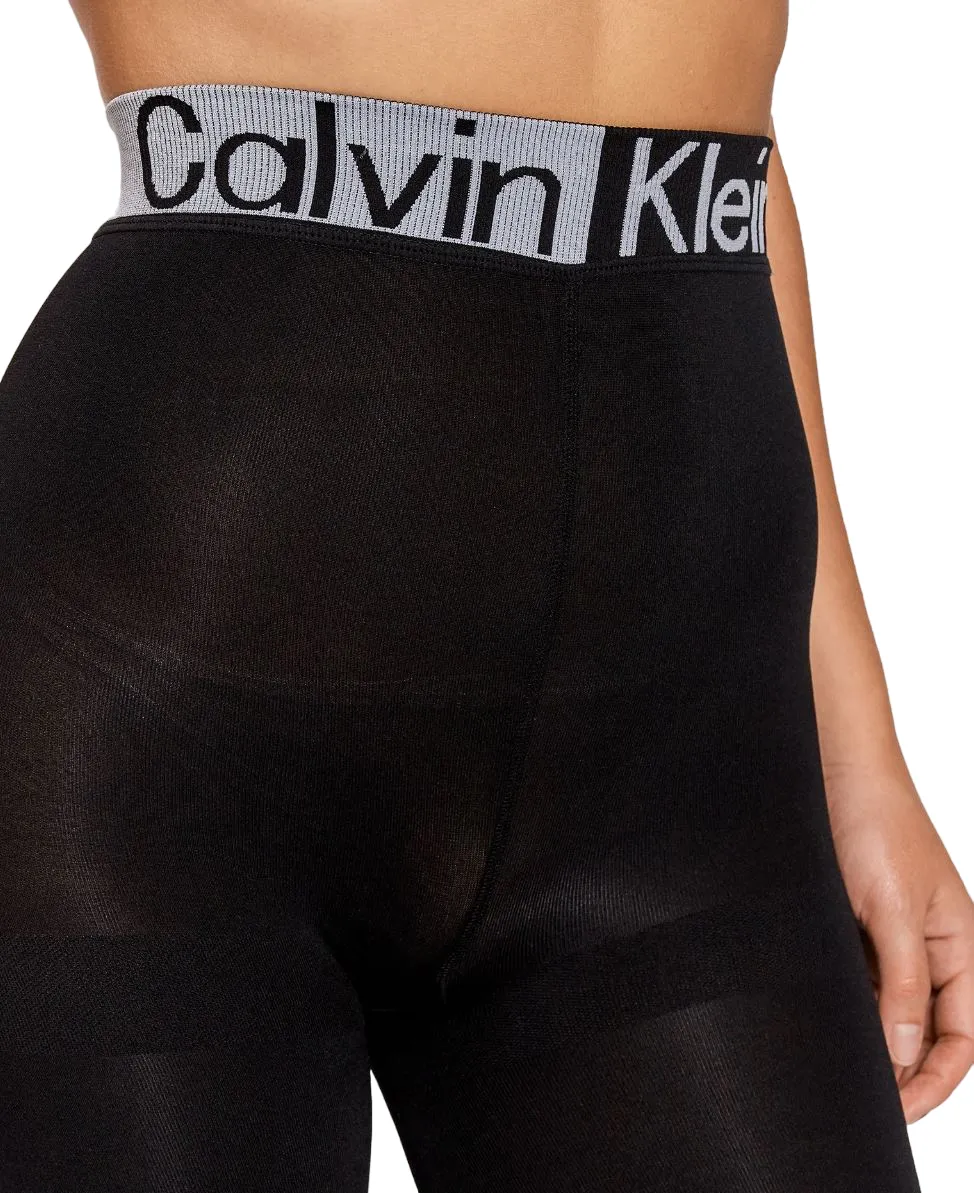 2 x Womens Calvin Klein Black Slim Fit Pull On High Rise Leggings