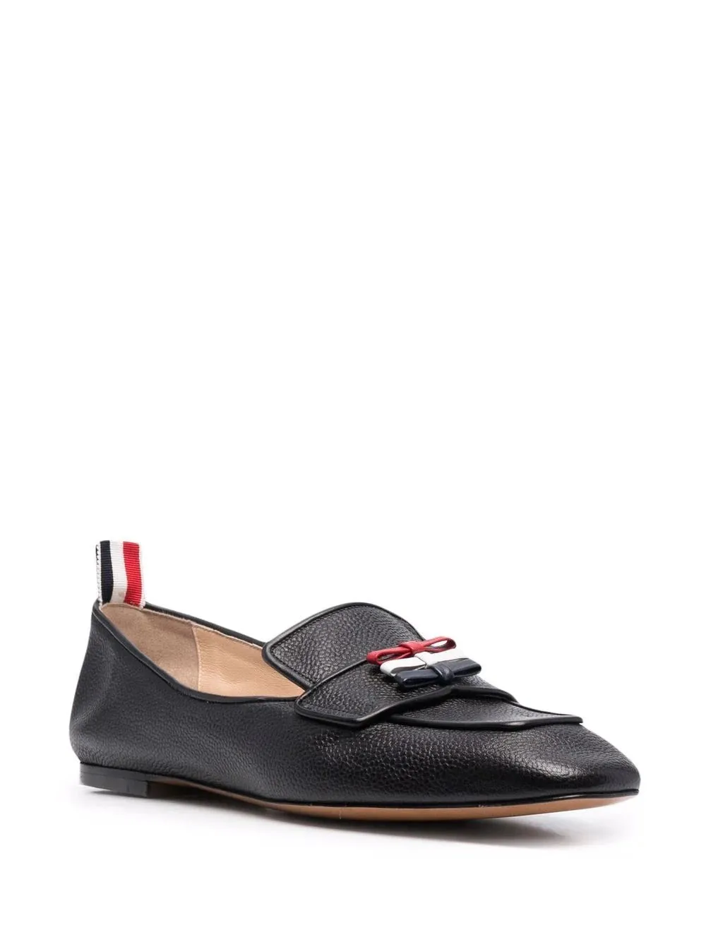 3-Bow Loafer With Flexible Leather