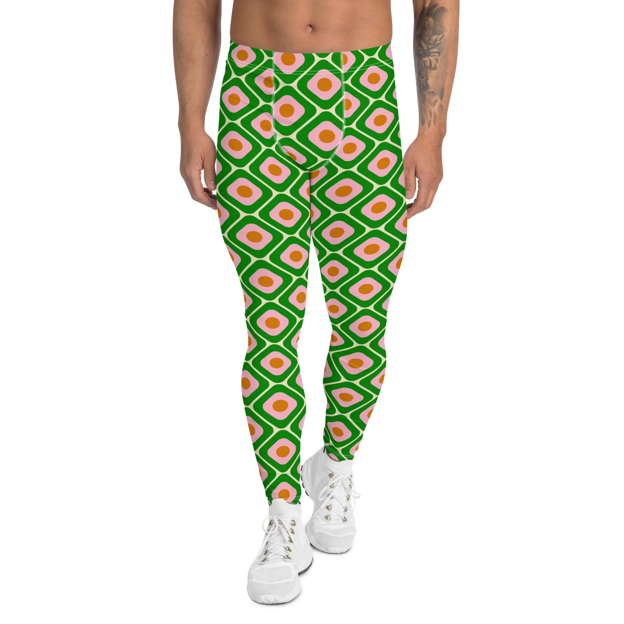 70s Retro Pattern Men's Leggings