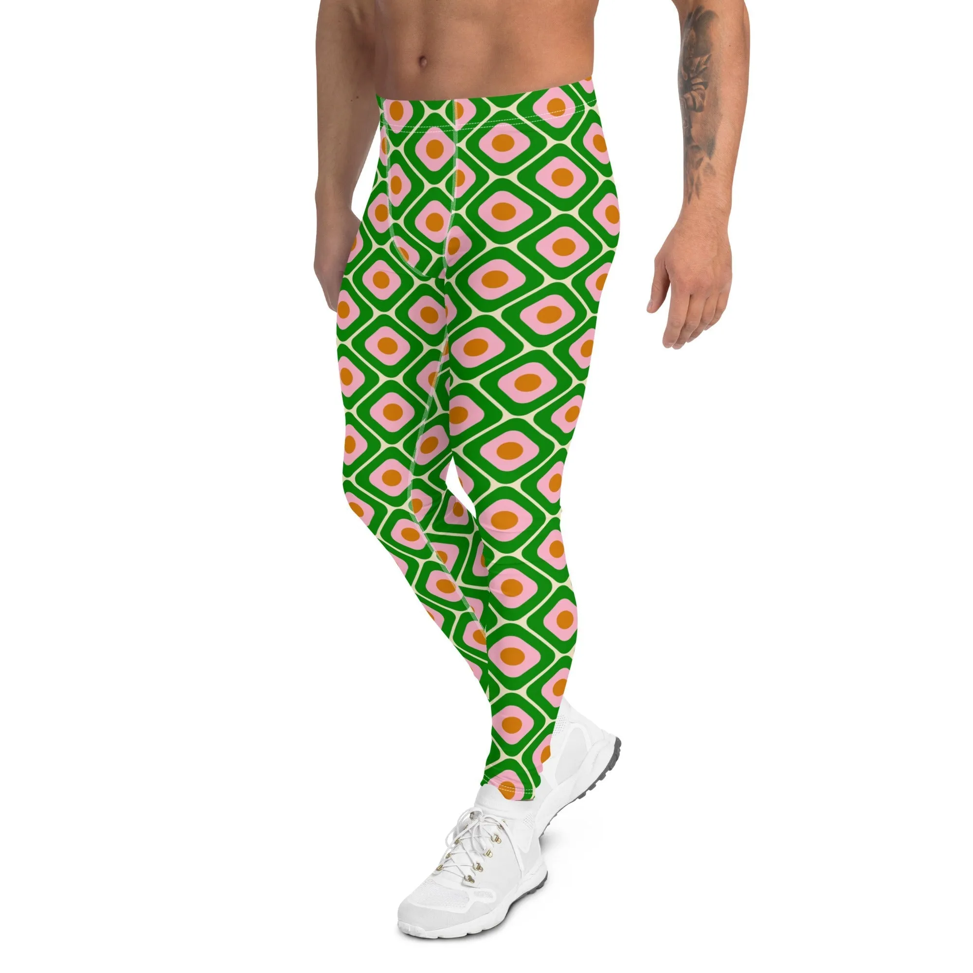 70s Retro Pattern Men's Leggings