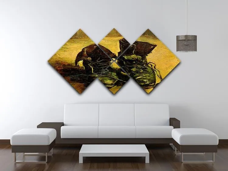 A Pair of Shoes 2 by Van Gogh 4 Square Multi Panel Canvas