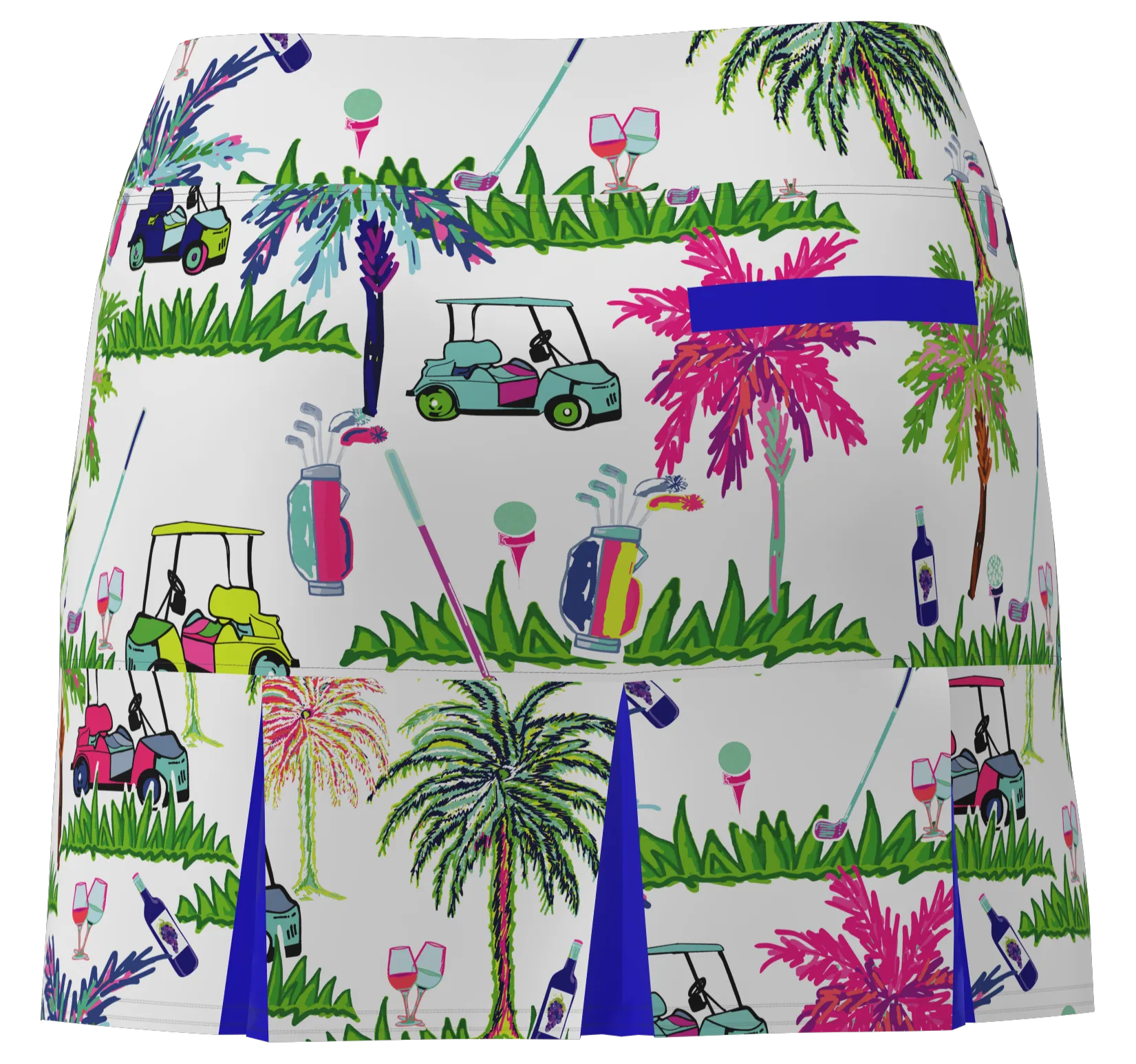 AB SPORT Women's Golf Cart Print Golf Skirt  BSKG05-GCPW