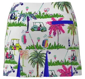 AB SPORT Women's Golf Cart Print Golf Skirt  BSKG05-GCPW