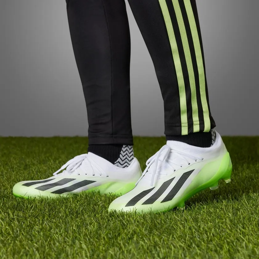 adidas X Crazyfast .1 FG Boots- White/Lemon