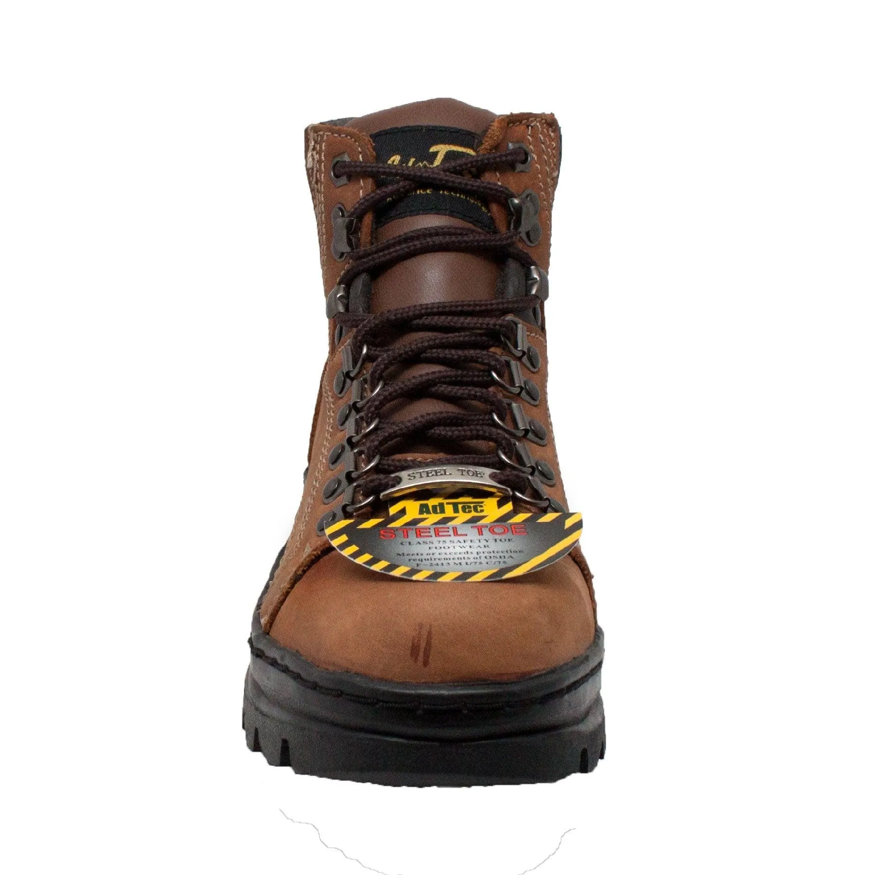 AdTec Women's 6" Steel Toe Work Boot Brown