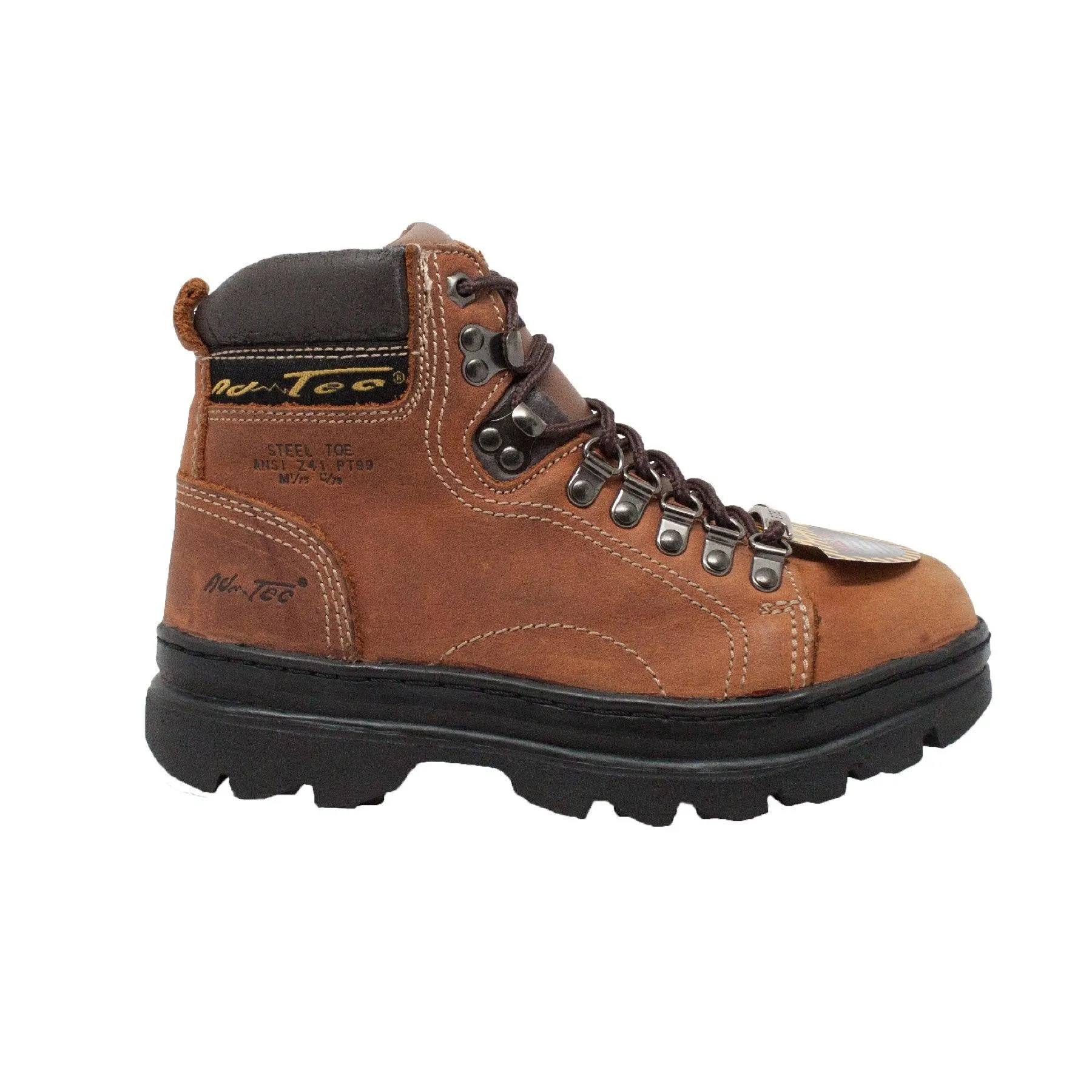 AdTec Women's 6" Steel Toe Work Boot Brown