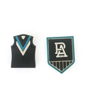 AFL Shoe Charms - Port Adelaide (2 Pack)