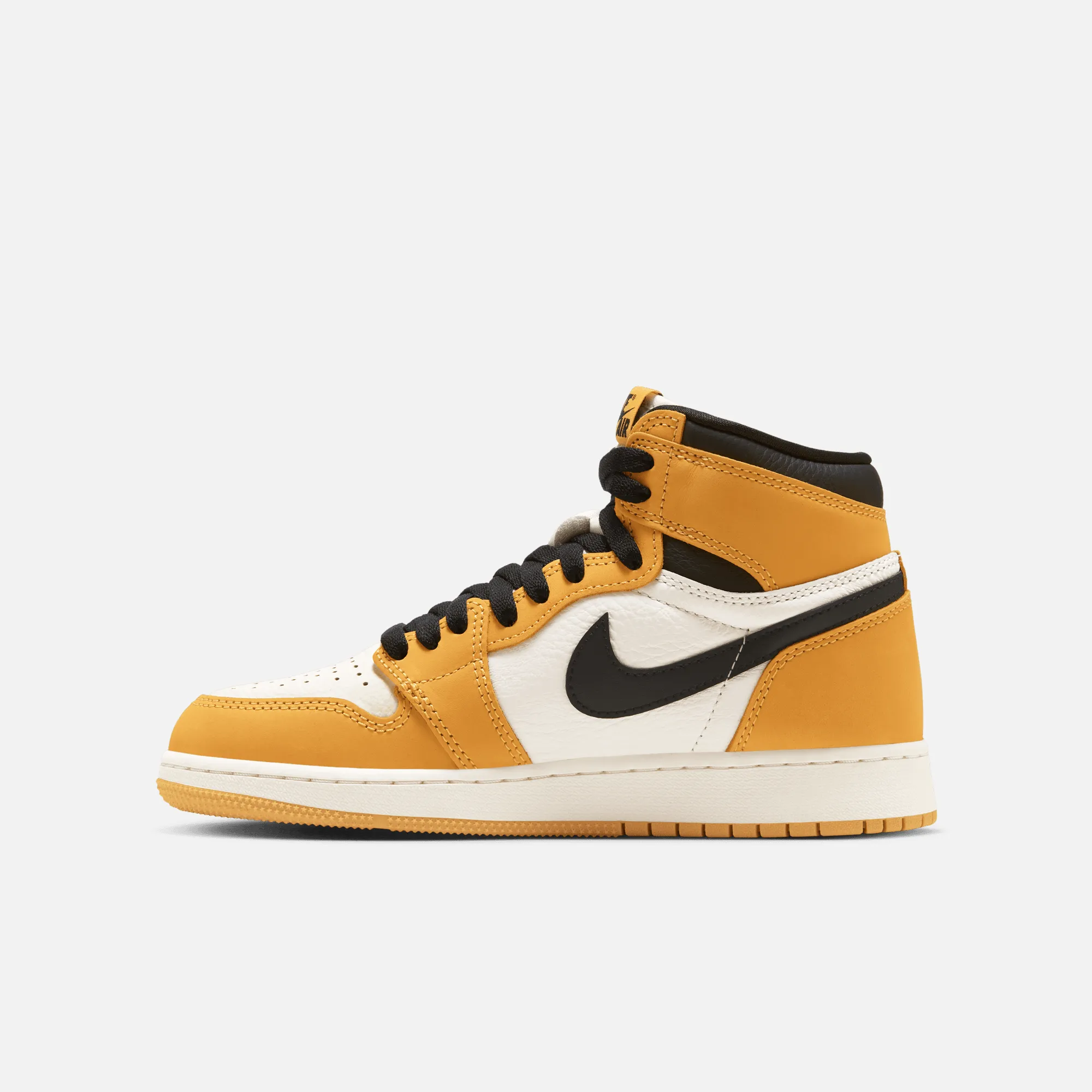 Air Jordan Big Kids' 1 Retro High OG Yellow Ochre (GS)