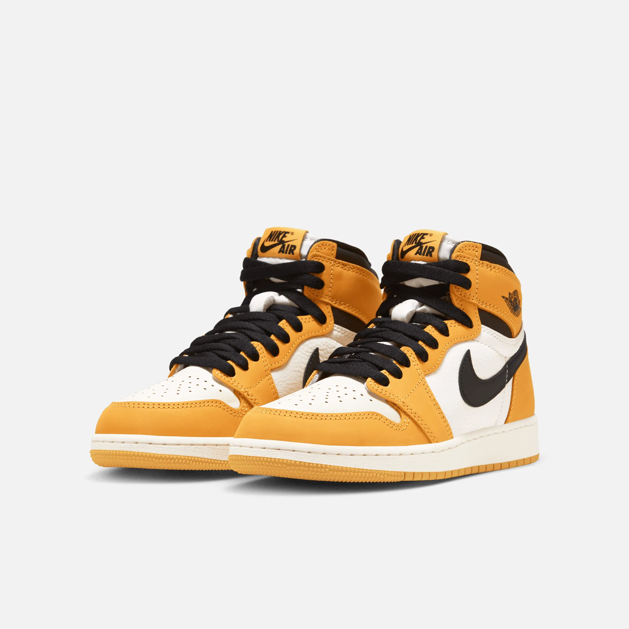 Air Jordan Big Kids' 1 Retro High OG Yellow Ochre (GS)