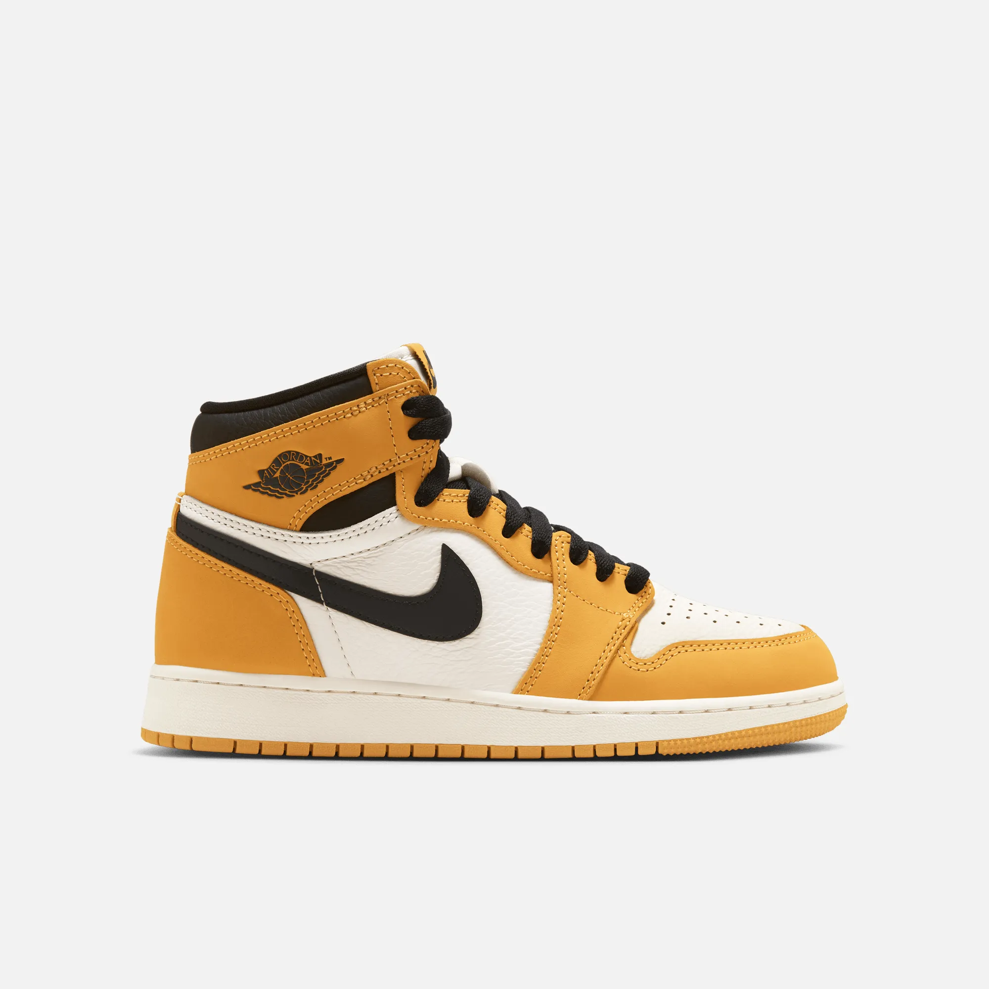 Air Jordan Big Kids' 1 Retro High OG Yellow Ochre (GS)