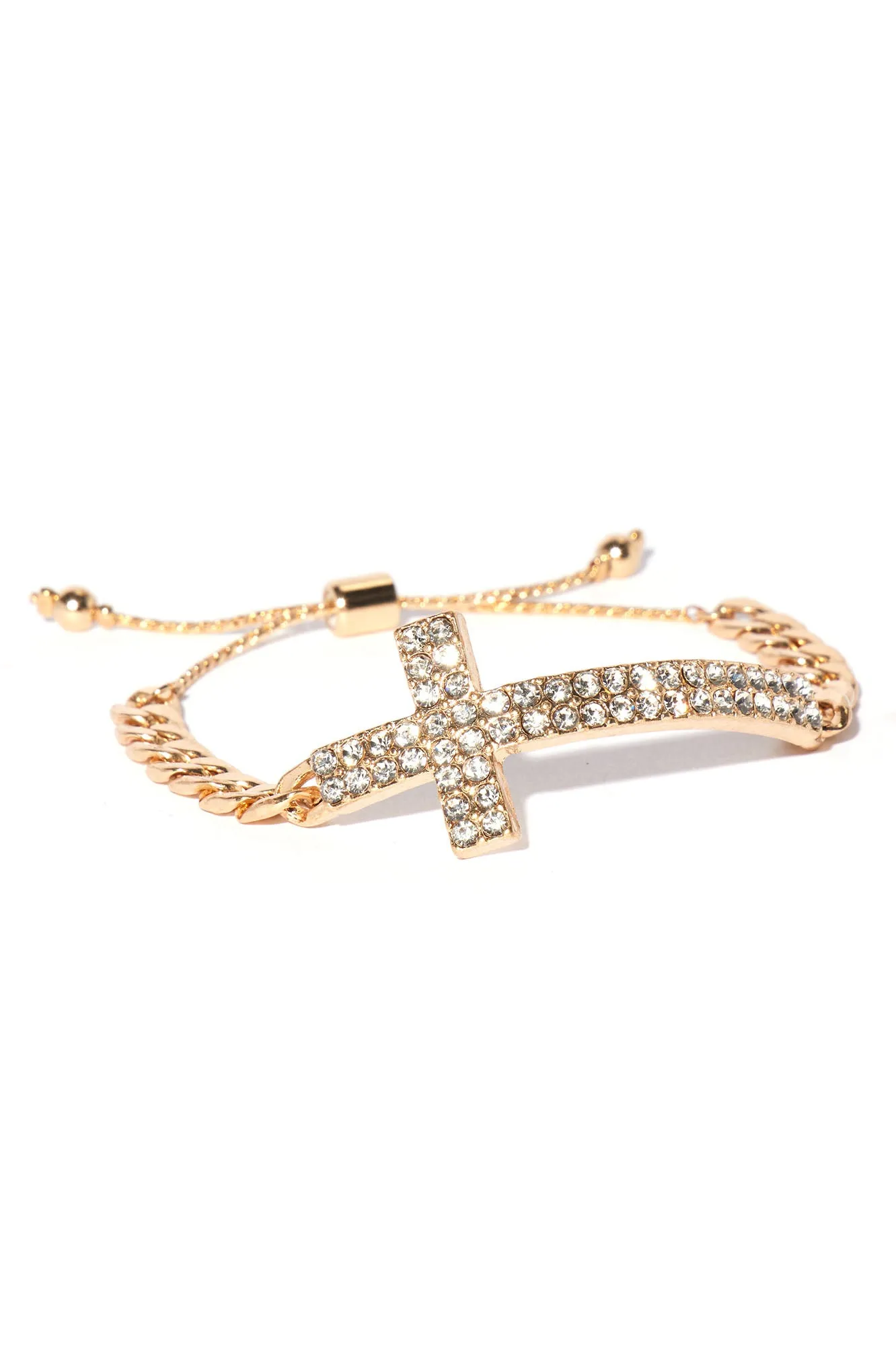 All Good Cross Bracelet - Gold