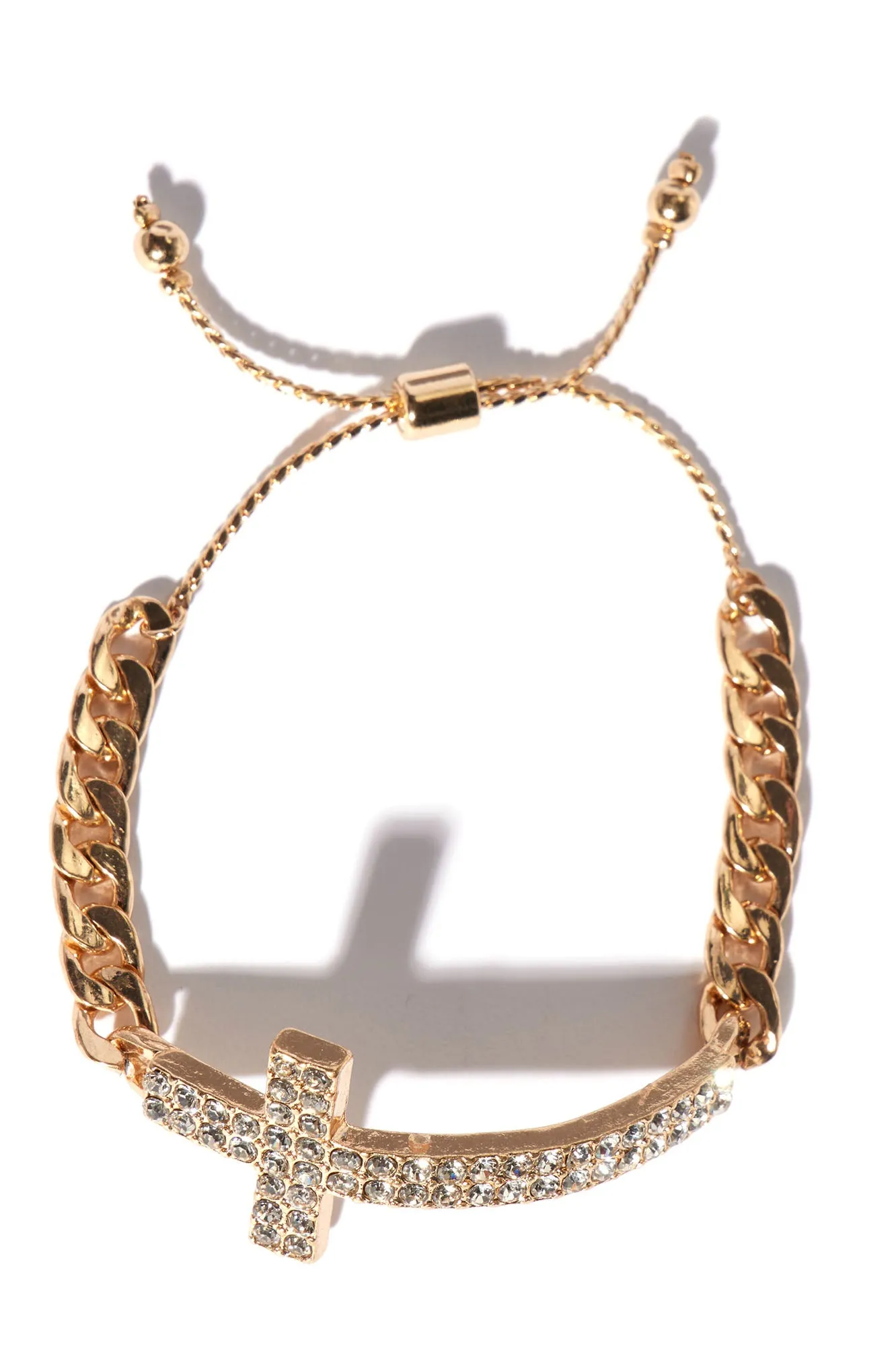 All Good Cross Bracelet - Gold