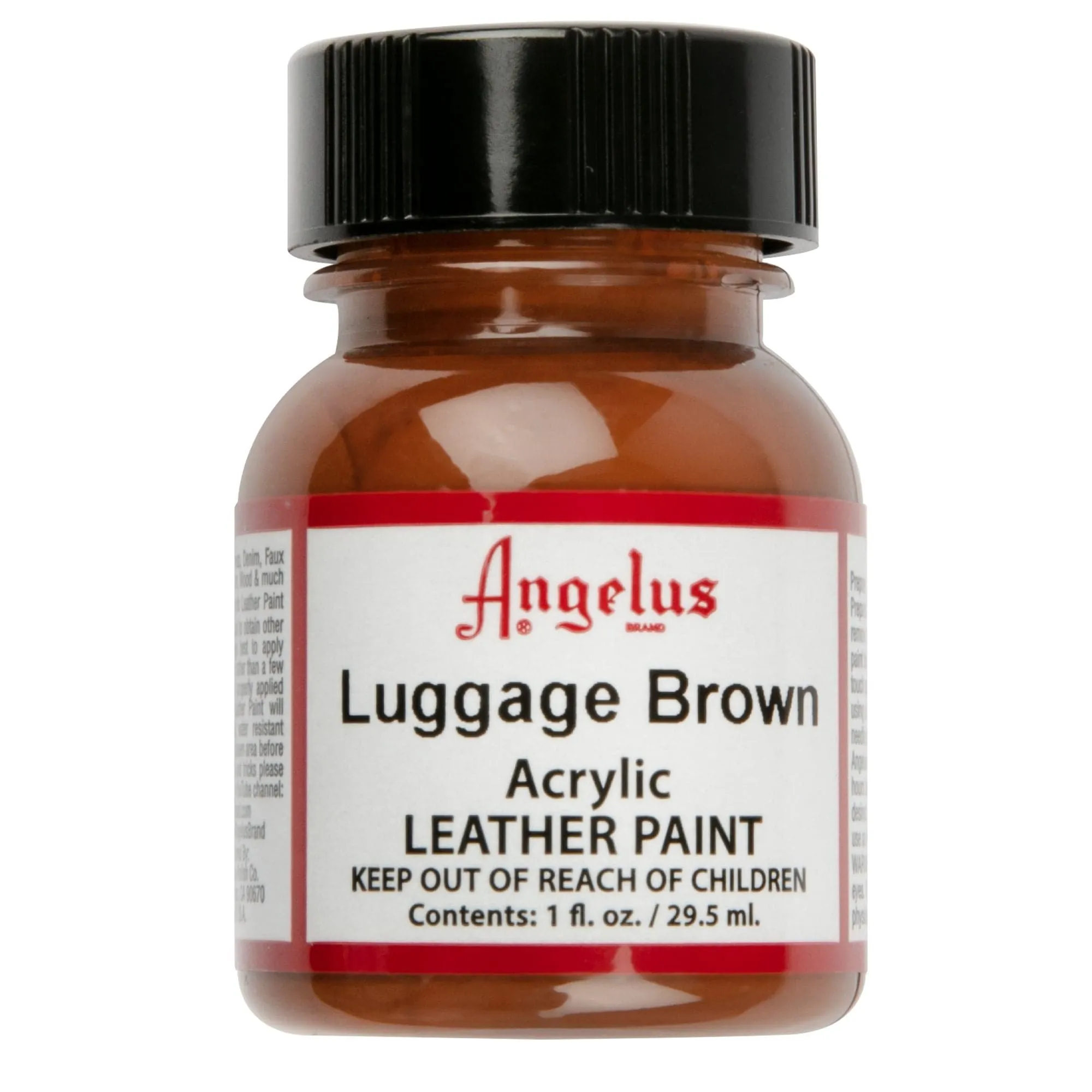 Angelus Acrylic Paint Luggage Brown #274 29Ml Use On Leather, Vinyl Or Fabric