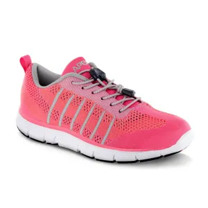 Apex A7200w Breeze Knit Lace Up Women's Active Shoe In Pink