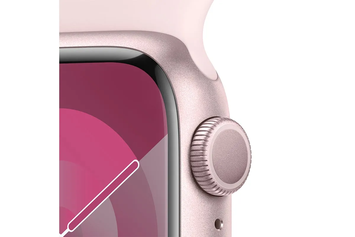 Apple Watch Series 9  | 41mm | Pink Aluminium Light Pink Sport Band M/L