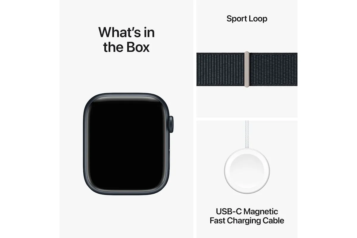 Apple Watch Series 9 | 45mm | Midnight Aluminium Midnight Sport Loop