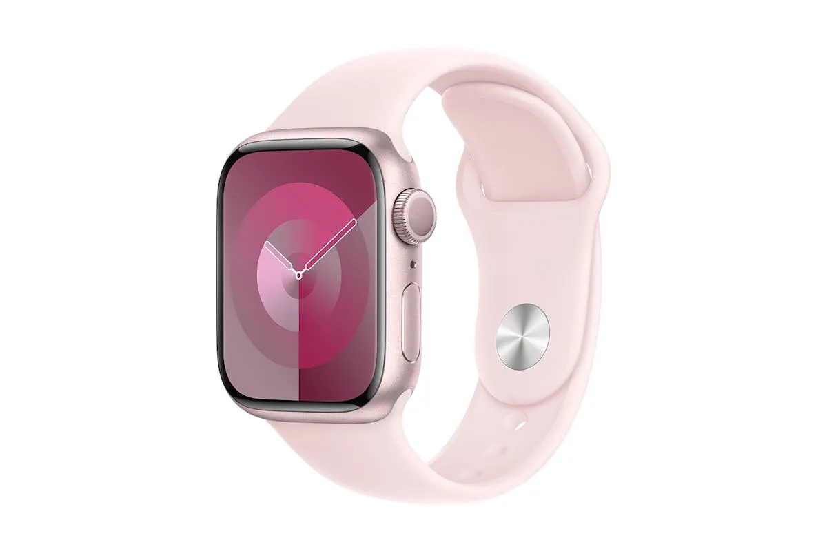 Apple Watch Series 9 | 45mm | Pink Aluminium Pink Sport Band S/M