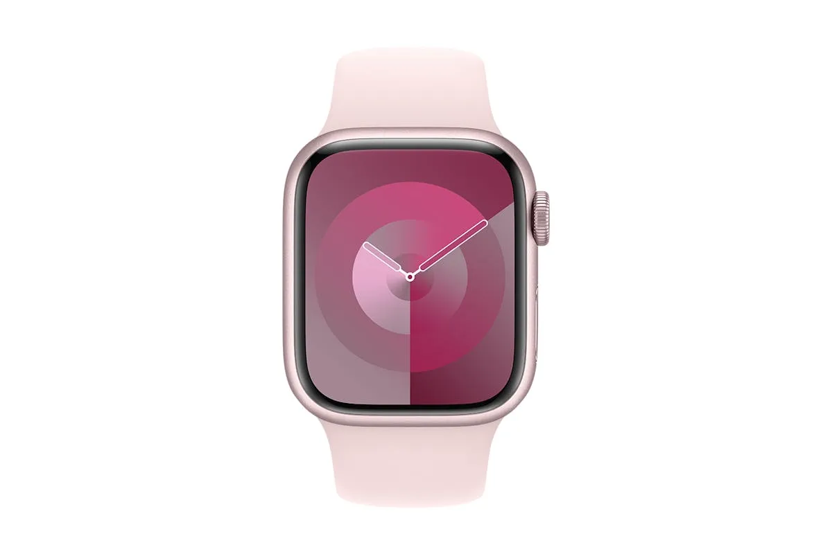 Apple Watch Series 9 | 45mm | Pink Aluminium Pink Sport Band S/M