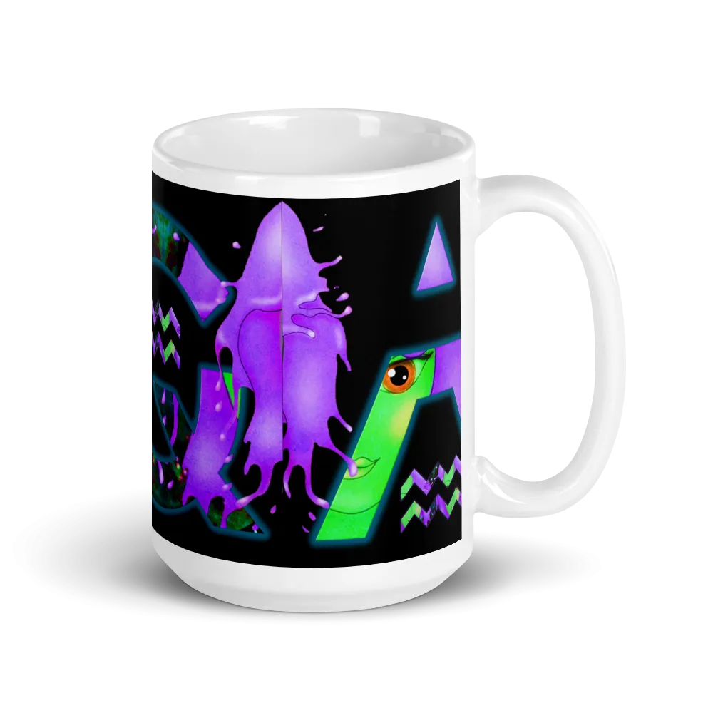 Aquarius Coffee Mug. Personalized bestie gift. WickedYo