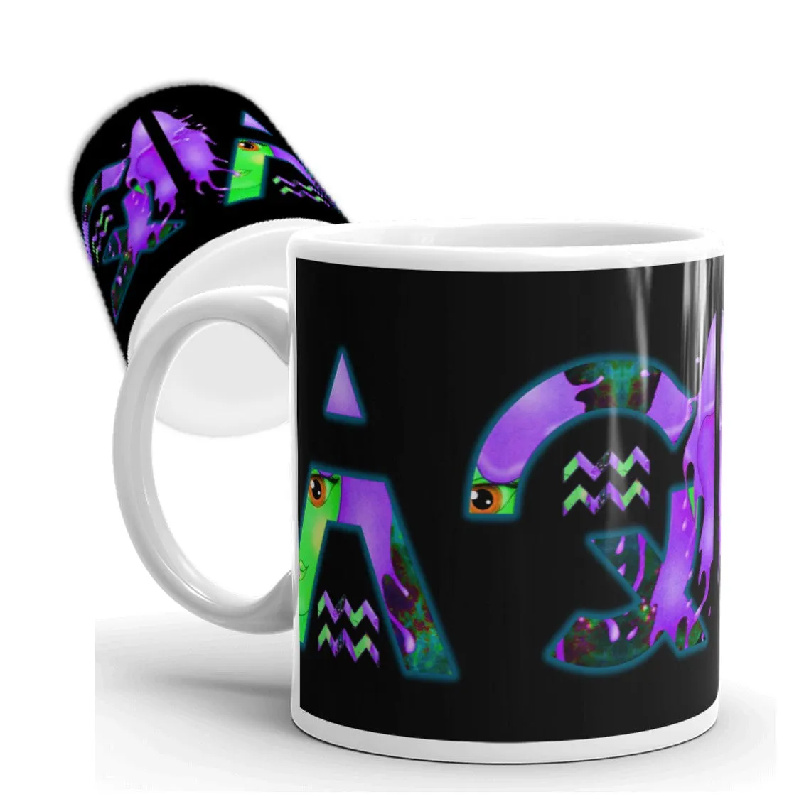 Aquarius Coffee Mug. Personalized bestie gift. WickedYo