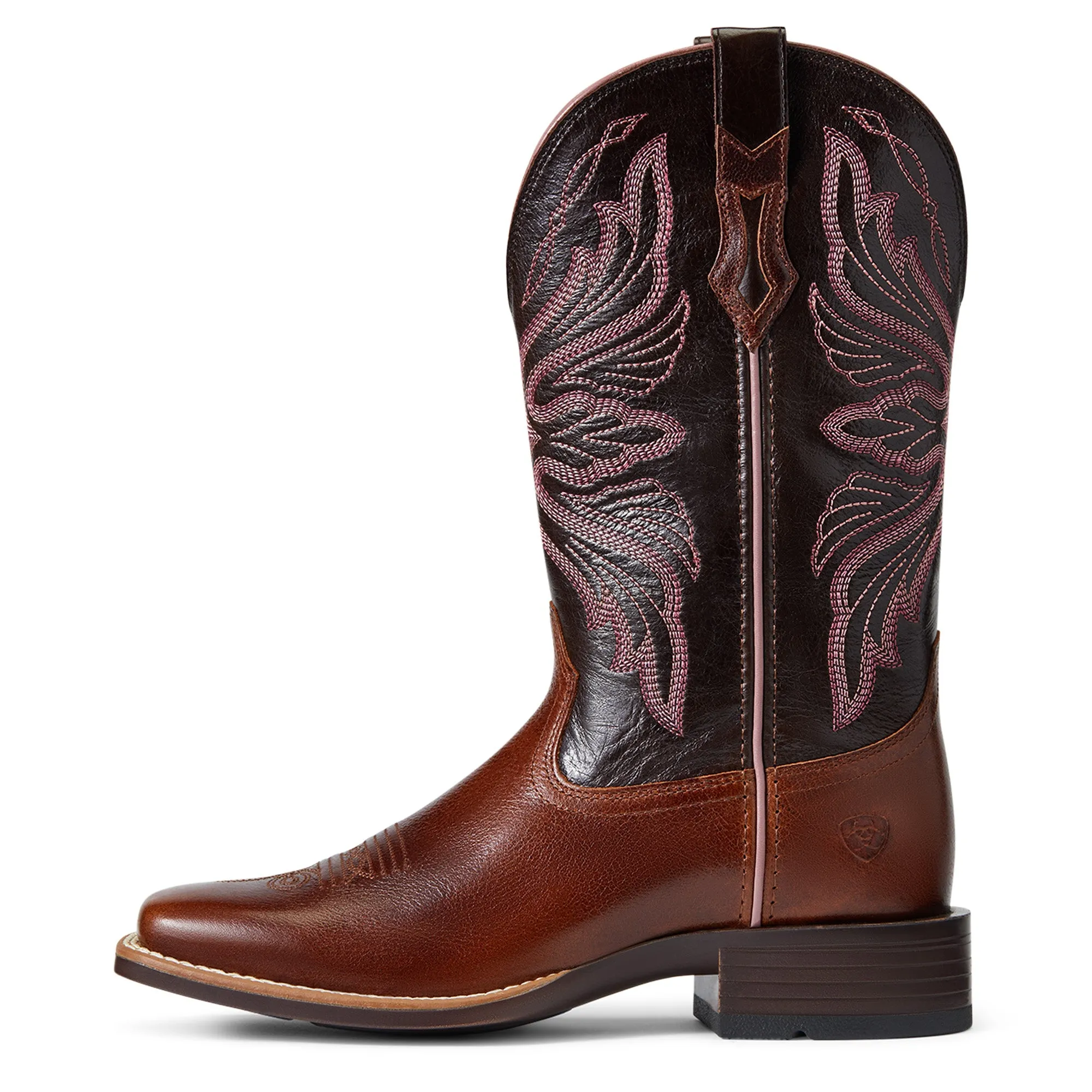 Ariat Ladies Edgewood Dark Luggage Square Toe Boots 10040350