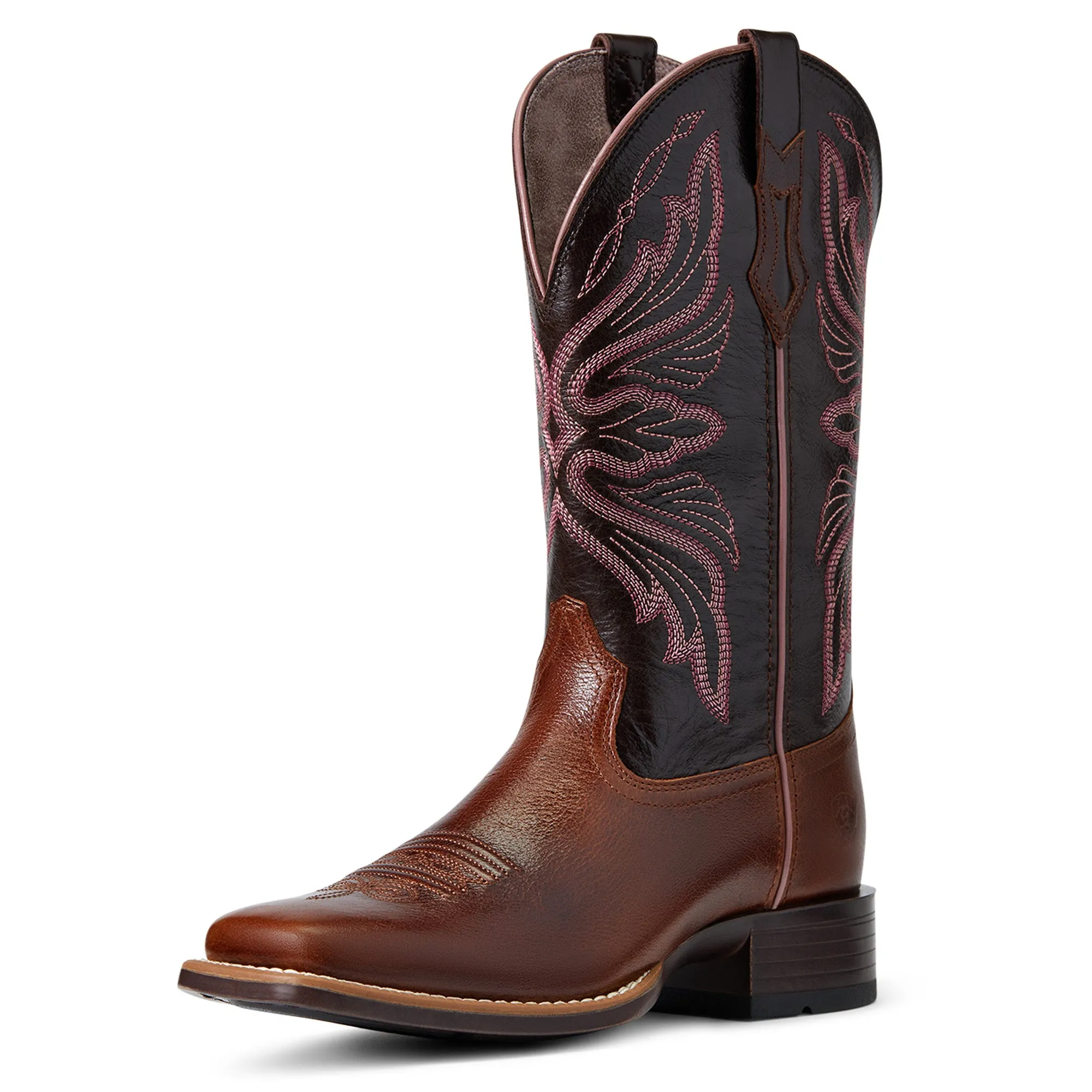 Ariat Ladies Edgewood Dark Luggage Square Toe Boots 10040350