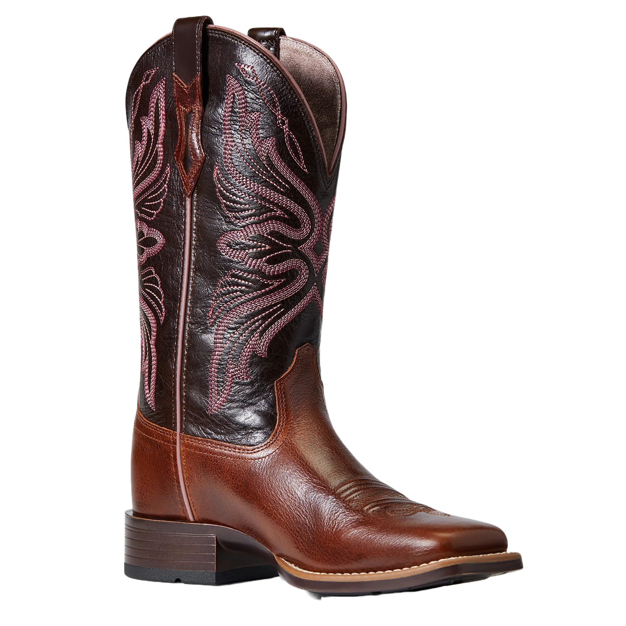 Ariat Ladies Edgewood Dark Luggage Square Toe Boots 10040350