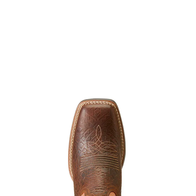 'Ariat' Women's 11" Oak Grove Western Square Toe - Gingersnap / Jaded