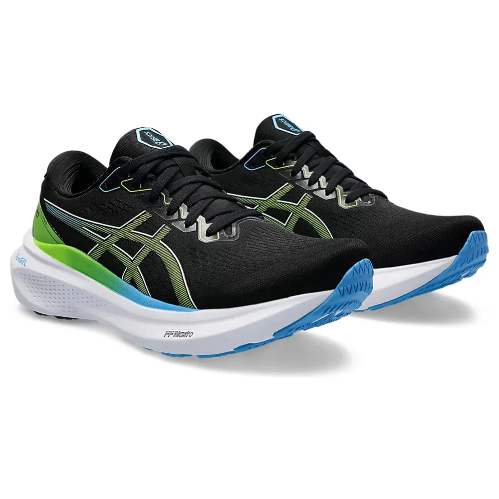 ASICS GEL-KAYANO 30 (M) - (BLACK/ELECTRIC LIME) RUNNING SHOES