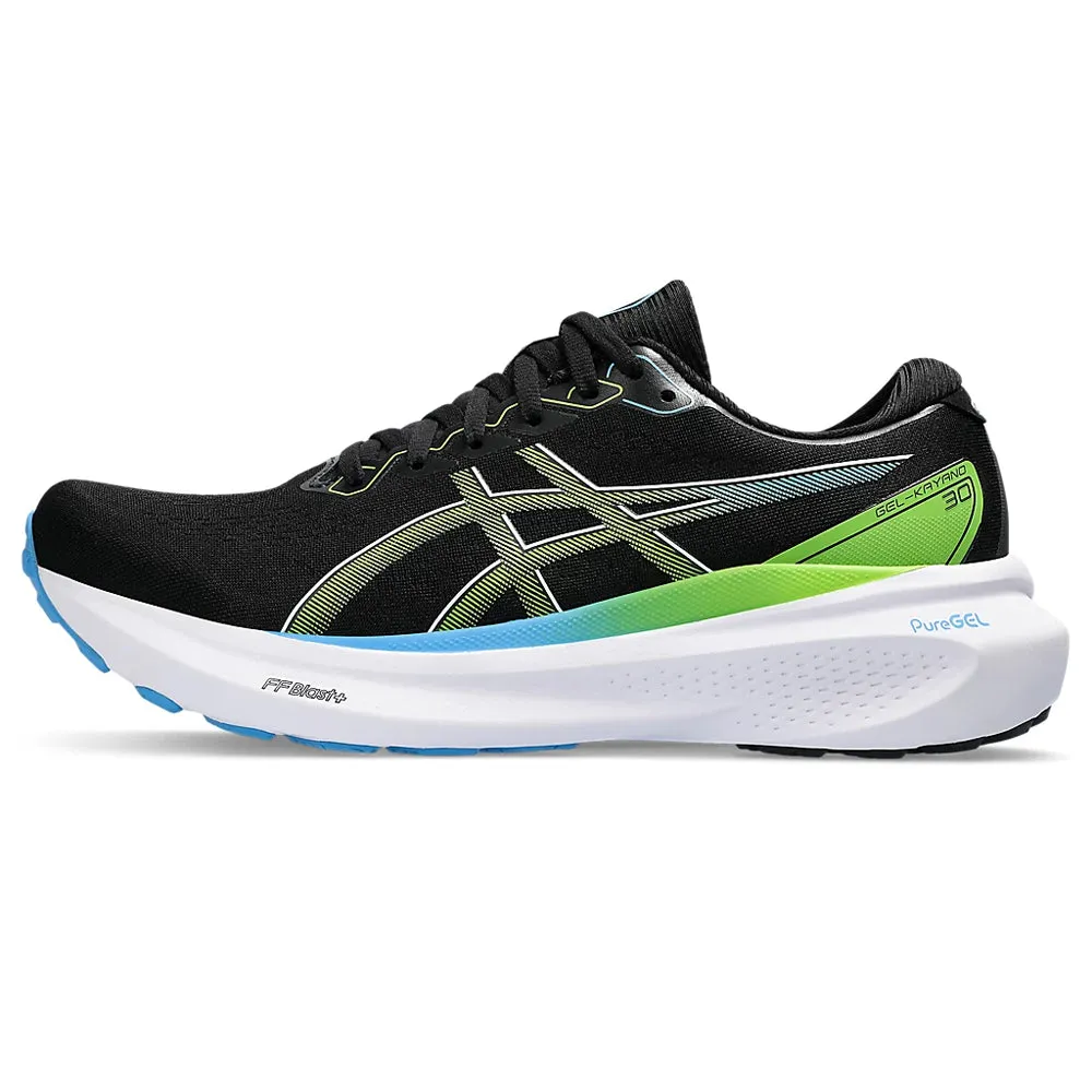 ASICS GEL-KAYANO 30 (M) - (BLACK/ELECTRIC LIME) RUNNING SHOES