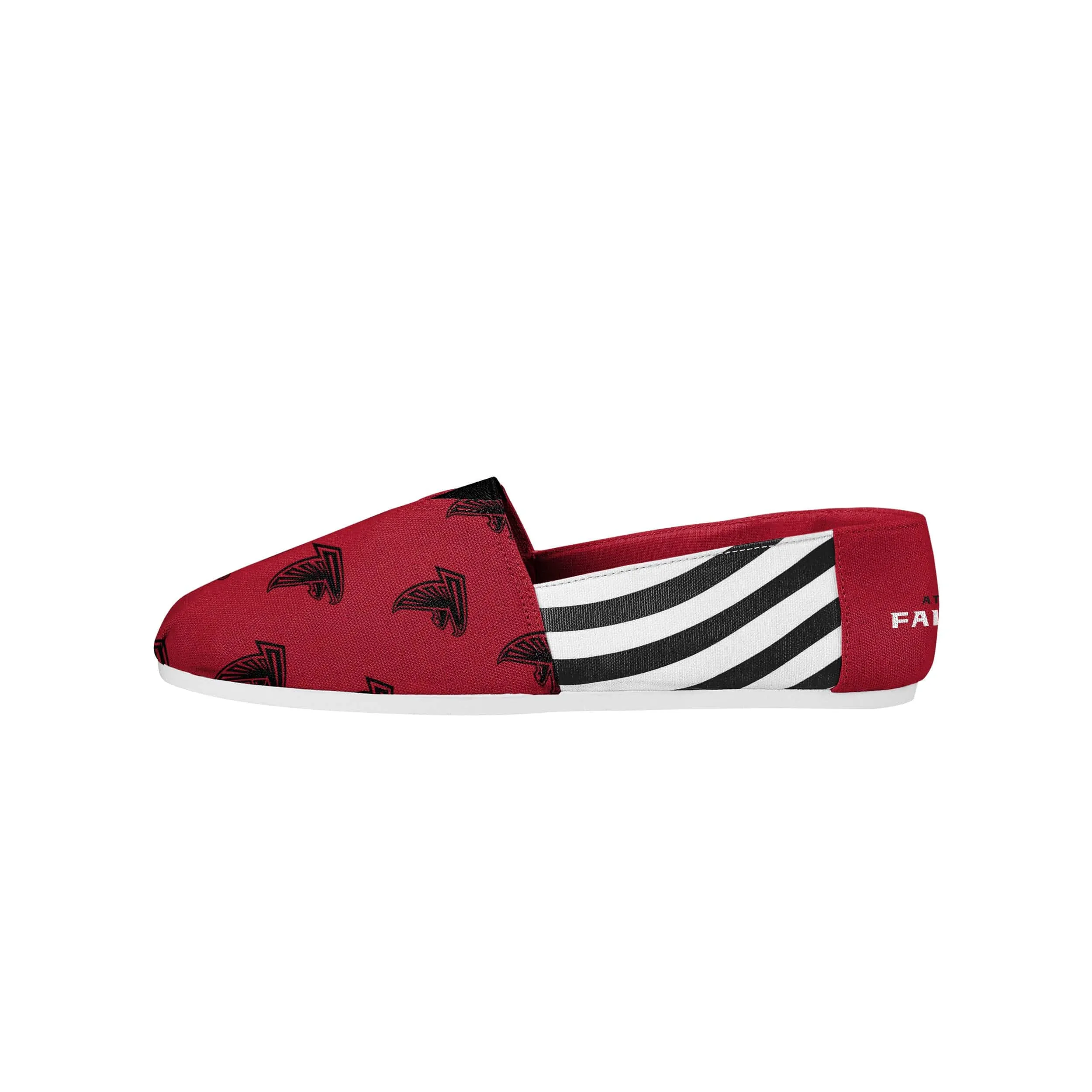 Atlanta Falcons NFL Womens Stripe Canvas Shoes