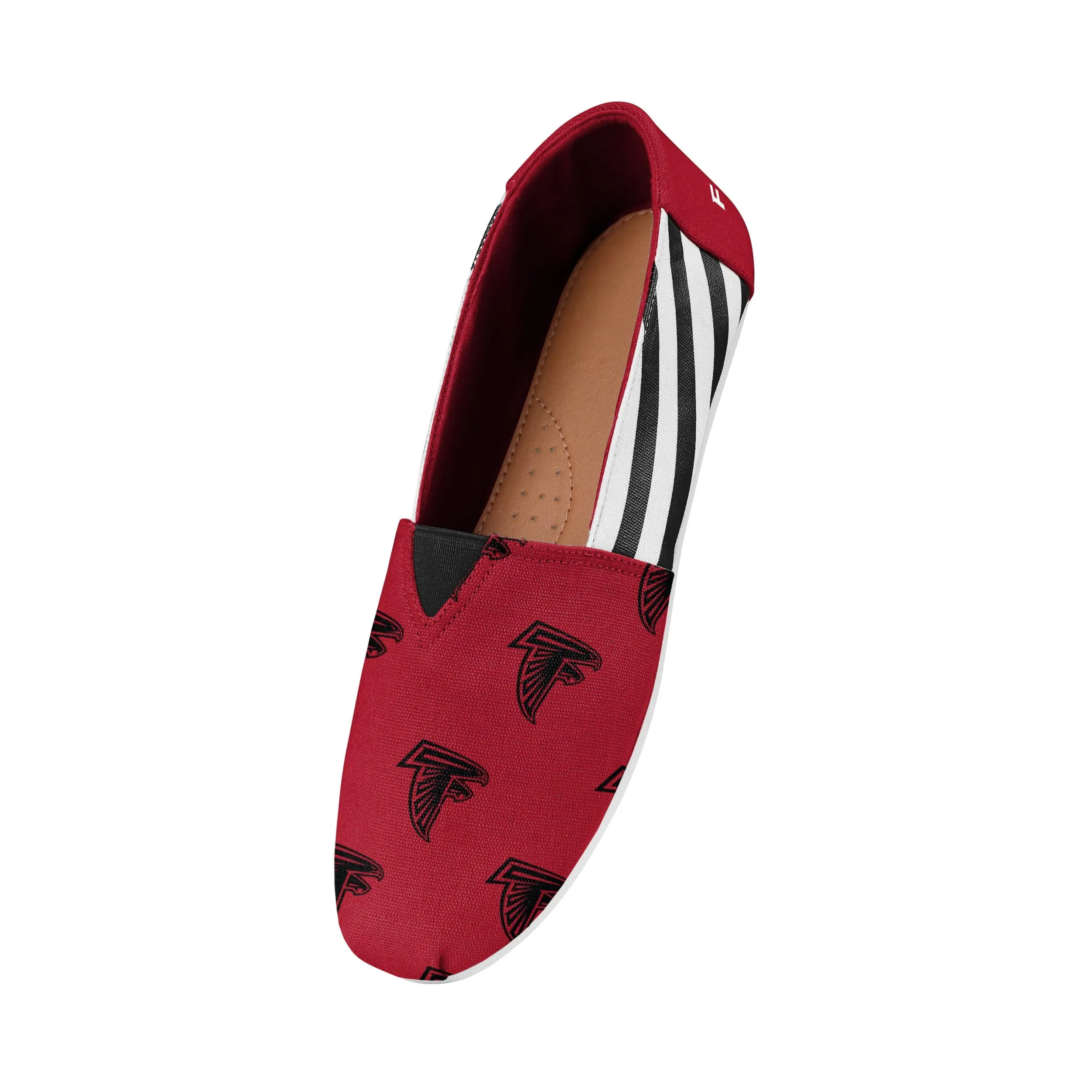 Atlanta Falcons NFL Womens Stripe Canvas Shoes