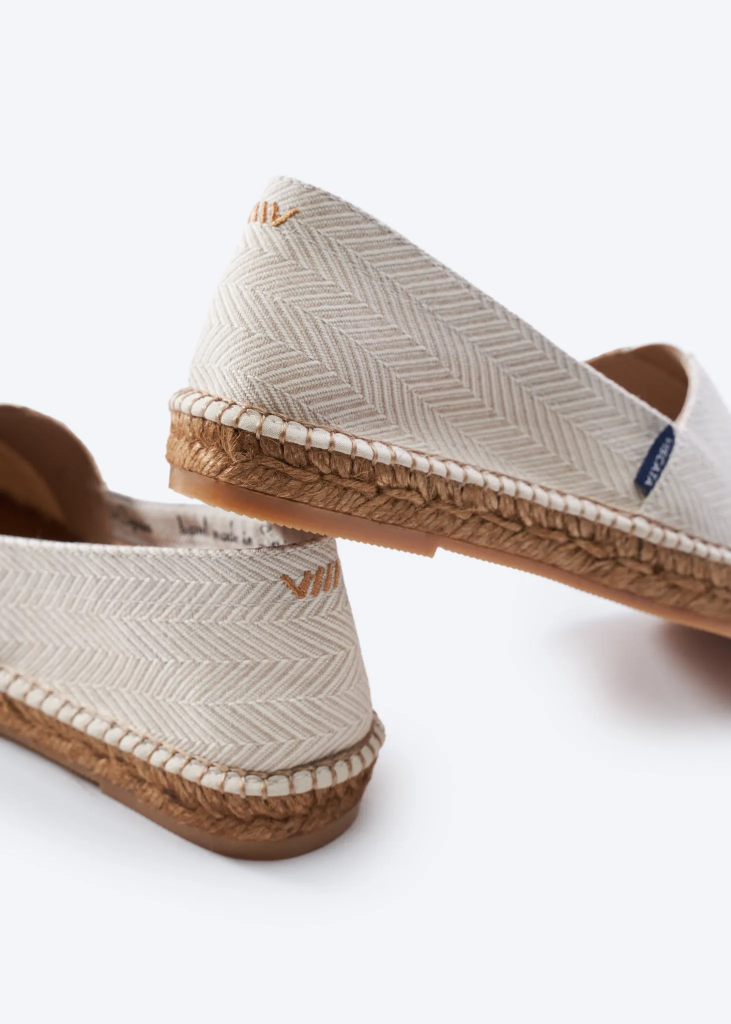 Barceloneta Herringbone Recycled PES Espadrille Flats