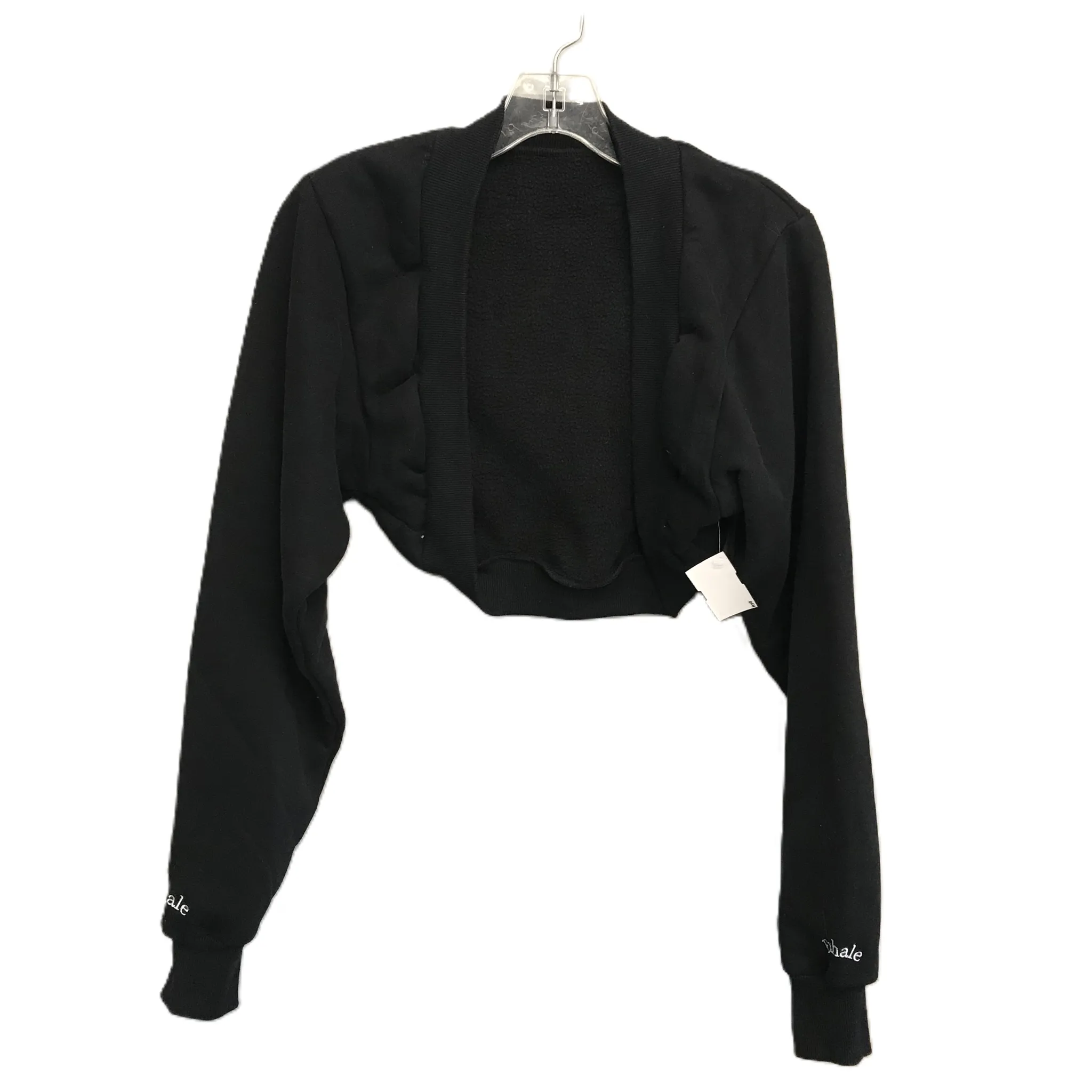 Black Athletic Jacket By Leelo Active, Size: S