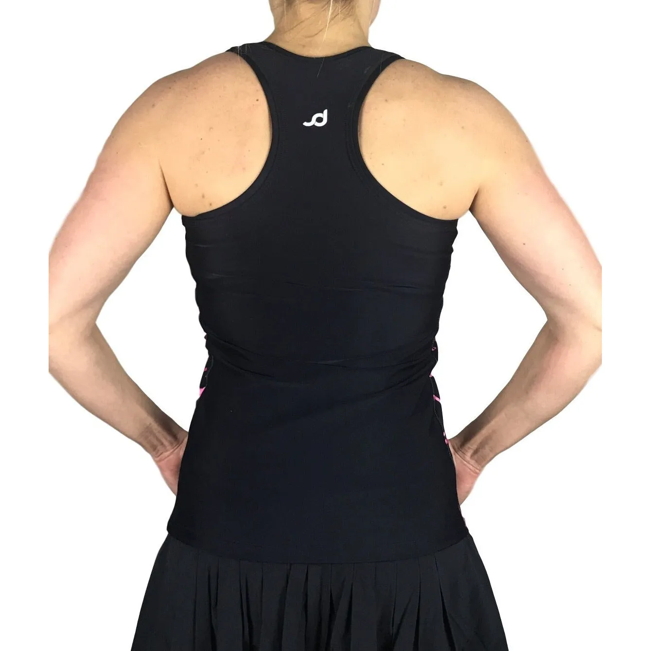 Black Racerback Athletic Tank