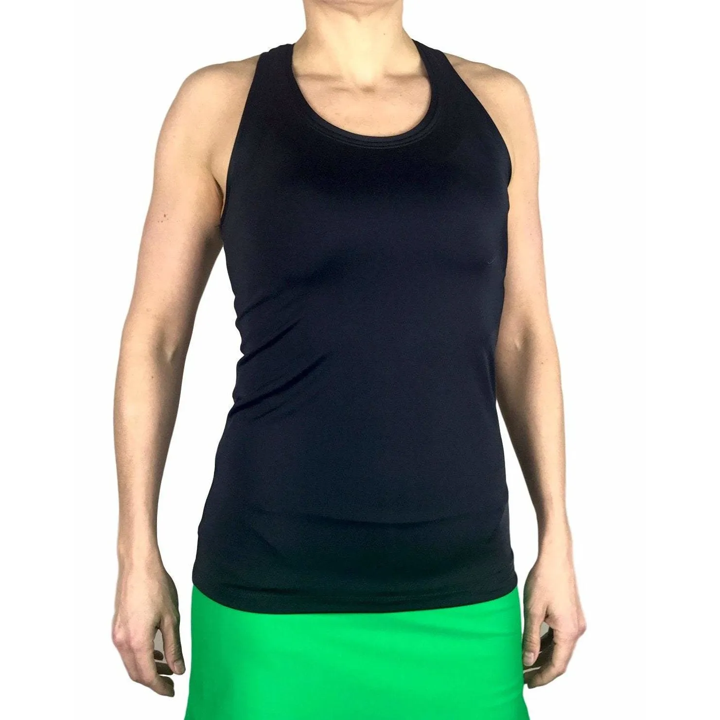 Black Racerback Athletic Tank