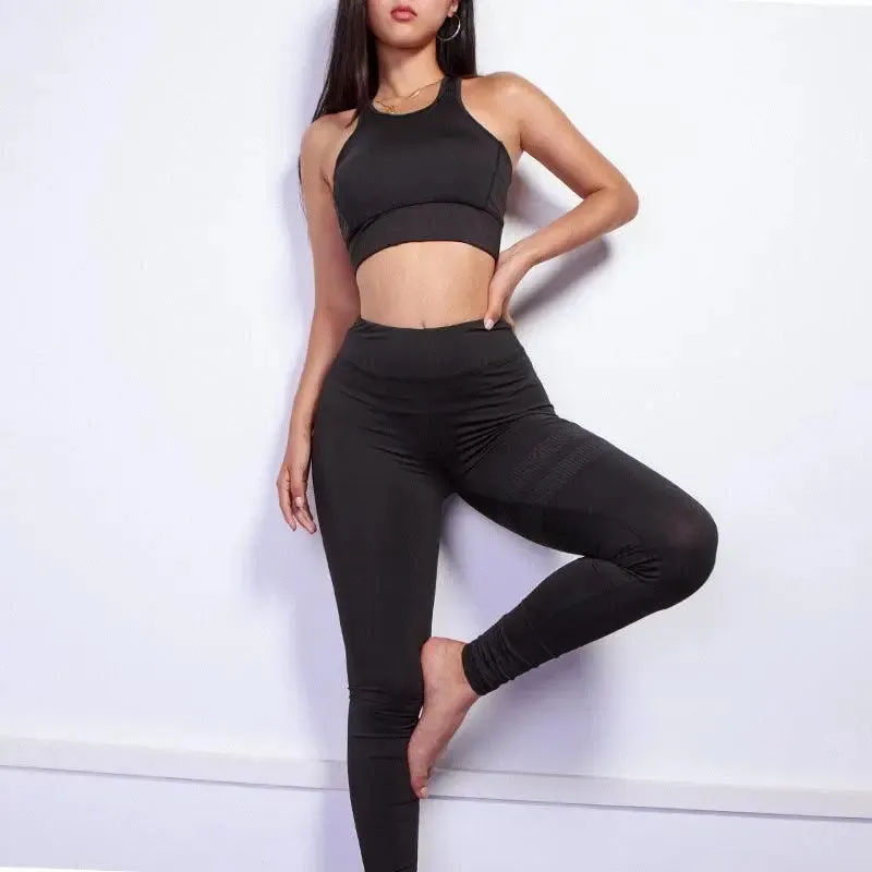 Black Seamless Workout Set