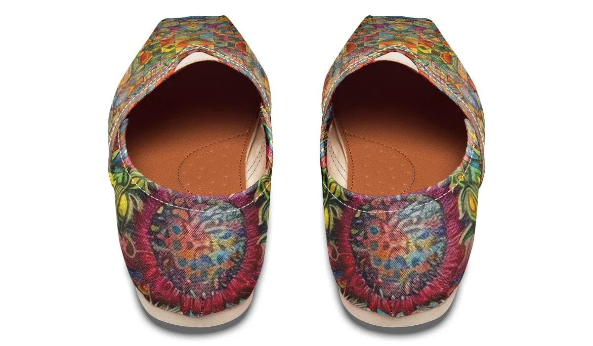 Blotter Patch Art Casual Slip on Shoes