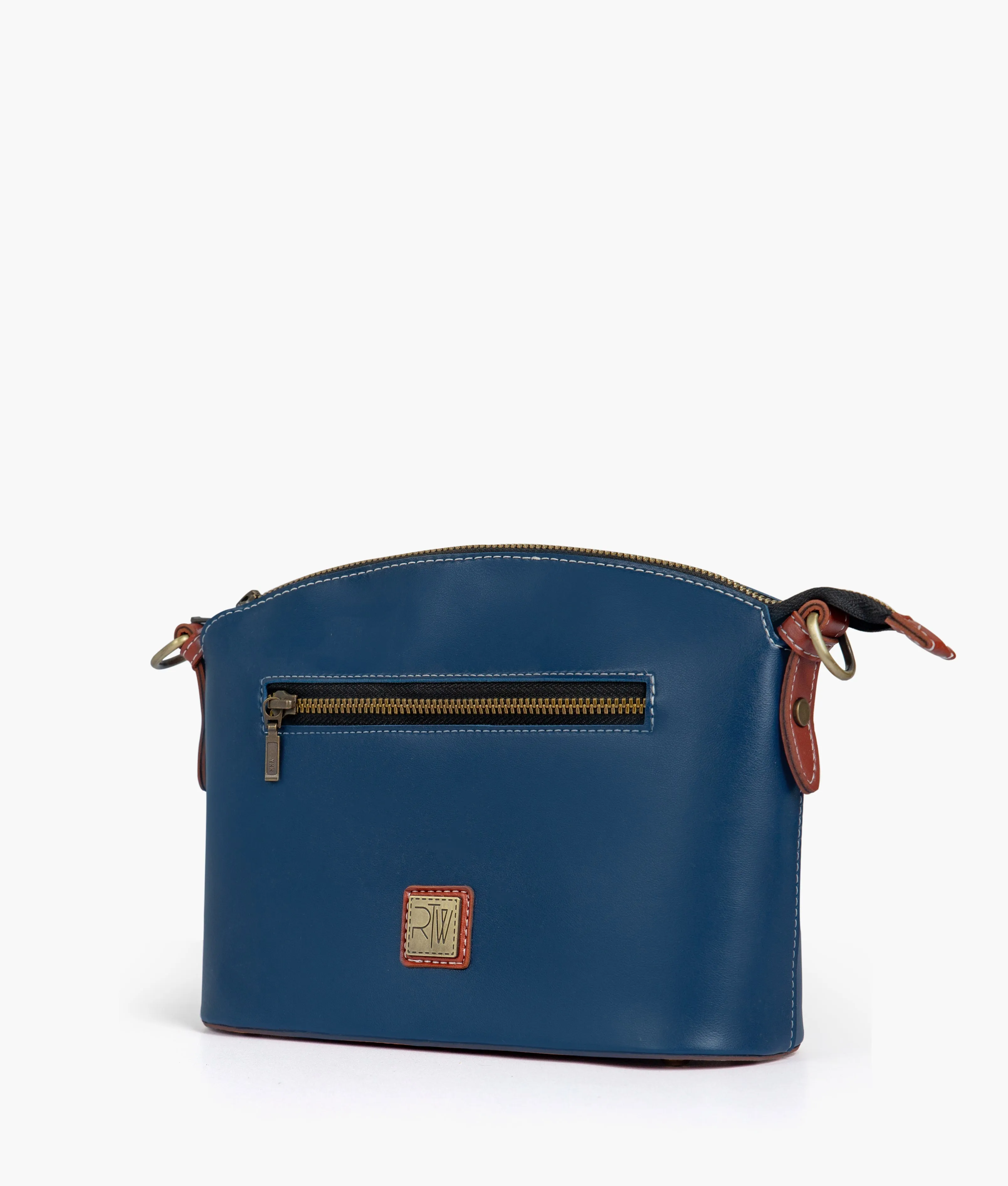 Blue dome cross-body bag