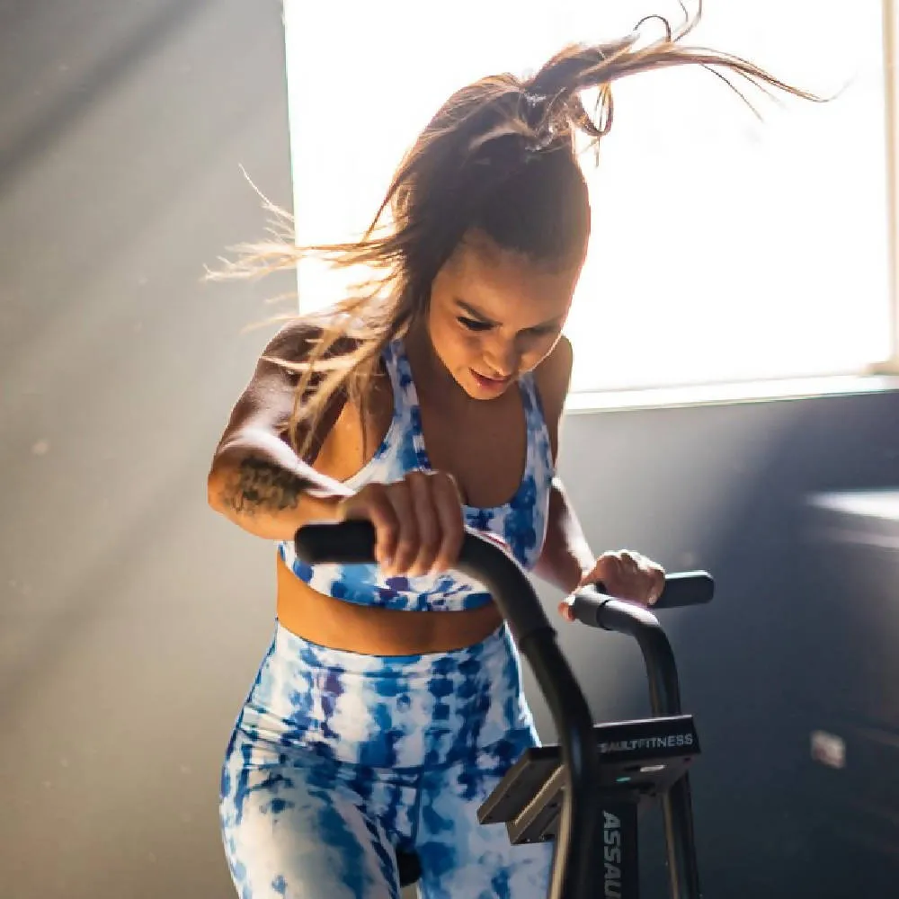 Blue Sky Tie Dye Performance Bra