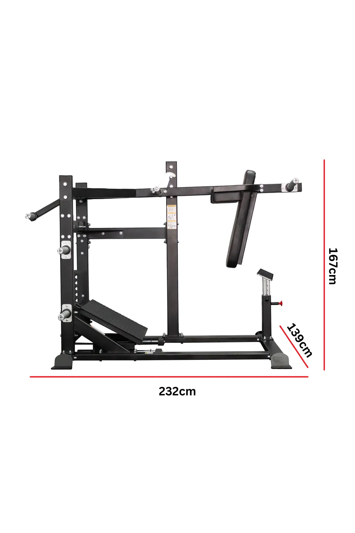 Body Iron Commercial Pendulum Squat Machine