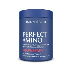 BodyHealth Perfect Amino Powder Strawberry 60 Servings 14 oz 396g