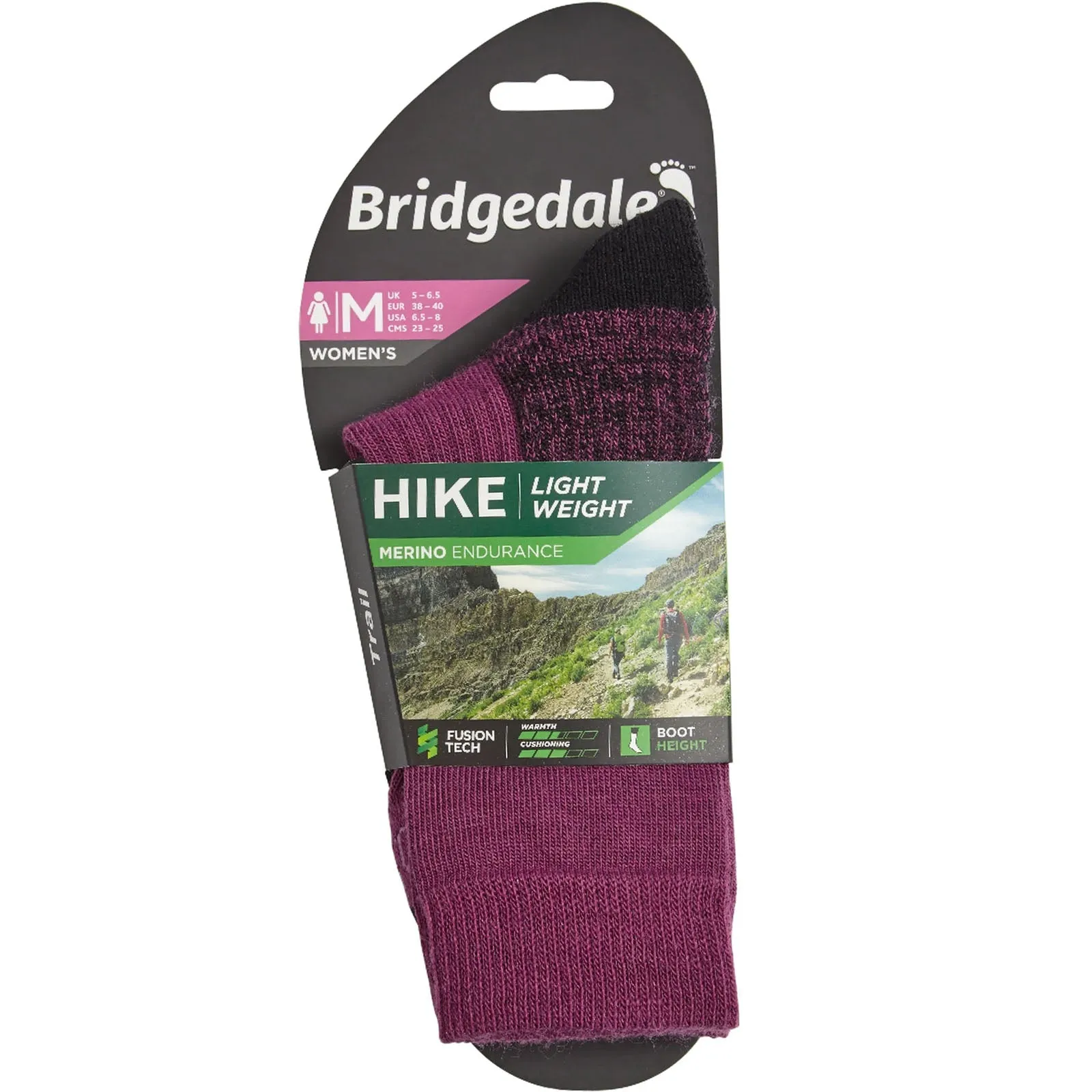 Bridgedale Womens Lightweight Merino Performance Walking Socks