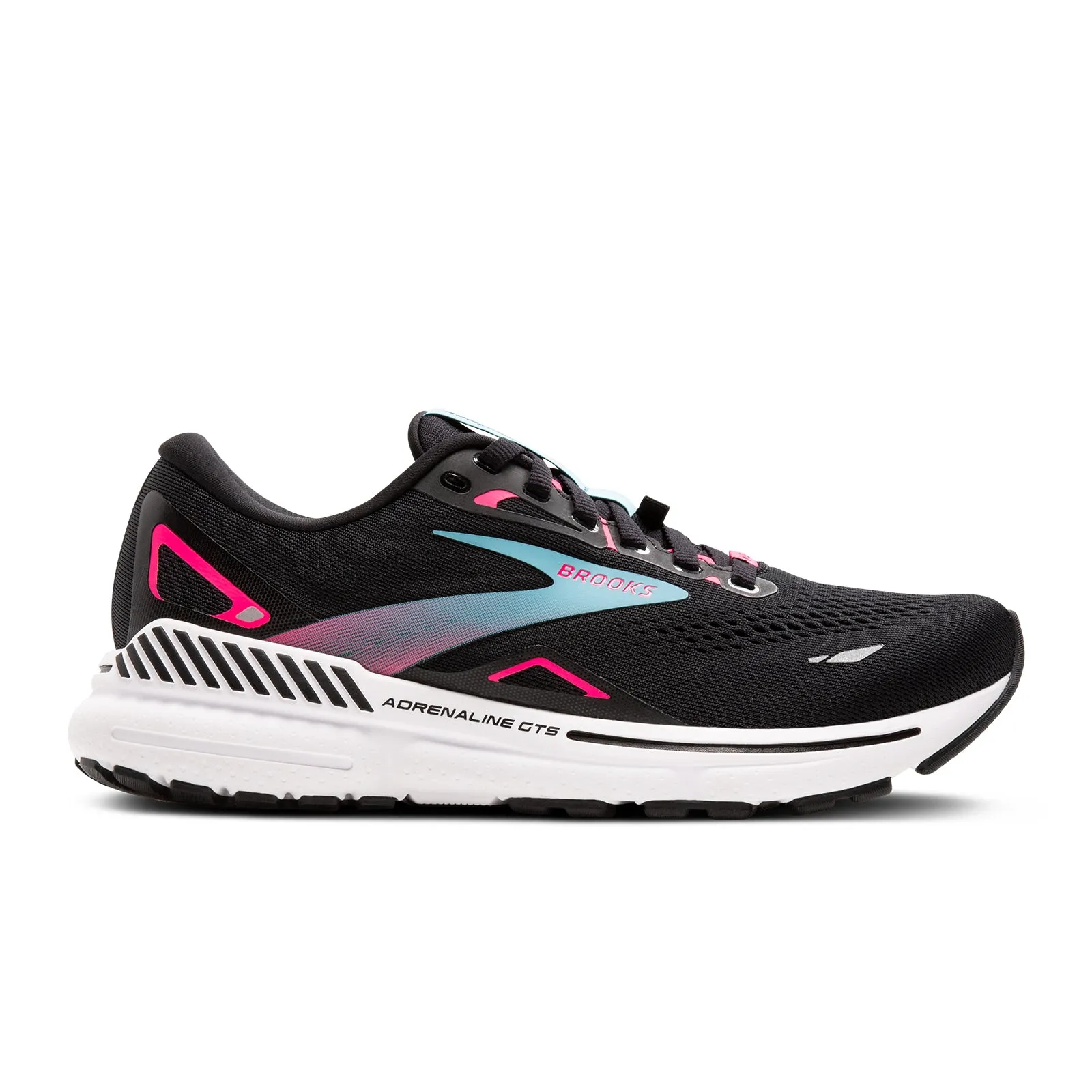 Brooks Adrenaline GTS 23 GTX Running Shoe (Women) - Black/Knockout Pink/Aqua