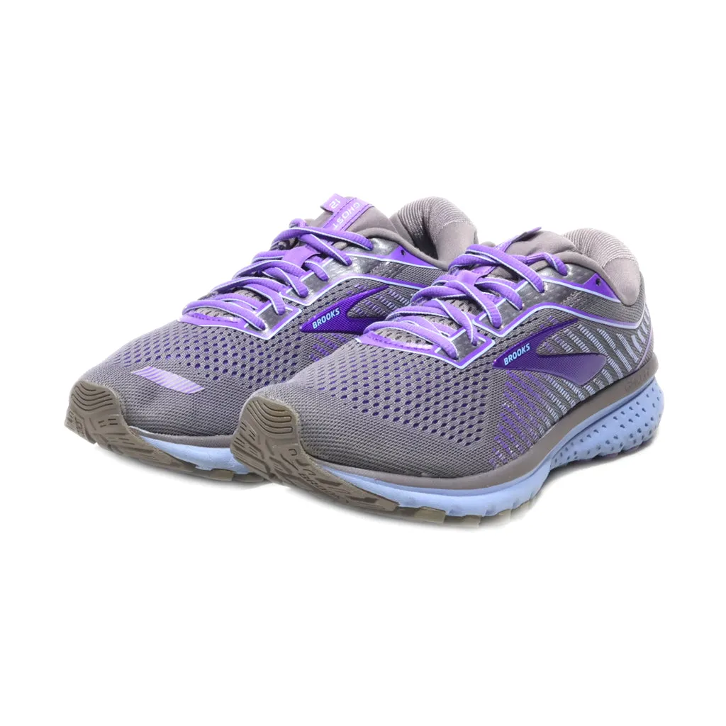 Brooks Ghost 12 Sport Shoes Fabric Purple Colour For Men