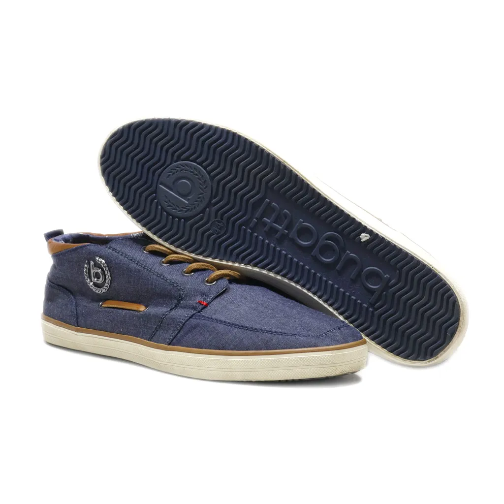 Bugatti Casual Lace Ups Canvas Blue Colour For Men