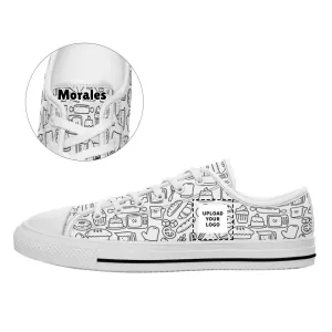 Business Gifts For Clients, personalized corporate gifts Illustration space style Low Top Shoes Sneakers, Casual Shoes, Custom Shoes, Mens, Womens, Children Kids Shoes, KWL-C0561