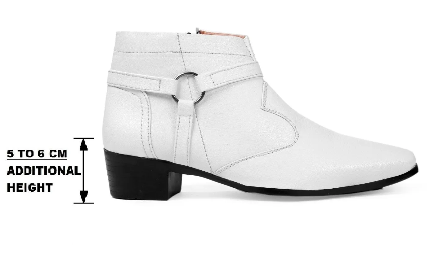 BXXY Men's Work Wear Height Increasing Zipper Boots