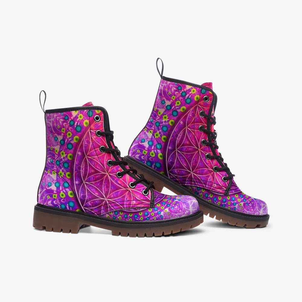 Cameron Gray | Flower Of Life | Casual Leather Lightweight boots MT