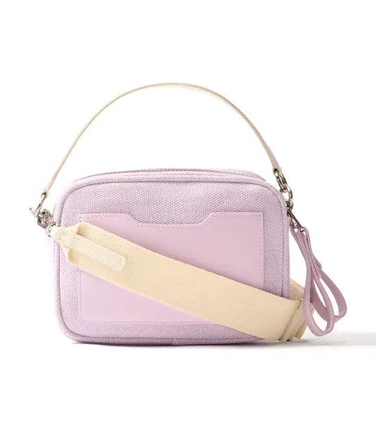 Canvas Cannes Crossbody Bag Lilac